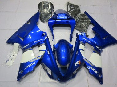 00-01 Blue and White R1 Fairings