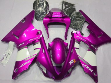 00-01 Hot Pink & White R1 Fairings