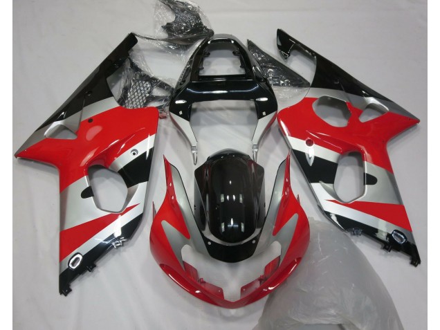 00-02 Red Silver OEM Style GSXR 1000 Fairings