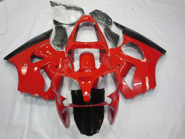 00-02 Red and Black ZX6R Fairings