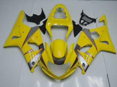 00-02 Yellow and Silver GSXR 1000 Fairings