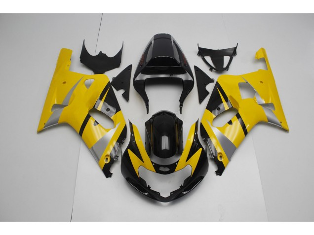 01-03 Yellow and Black GSXR 600-750 Fairings