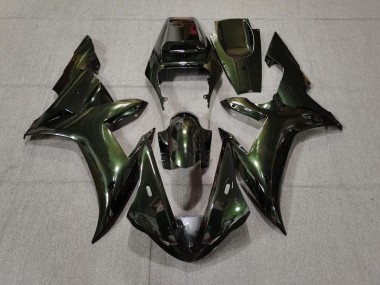 02-03 Forest Green & Gold R1 Fairings