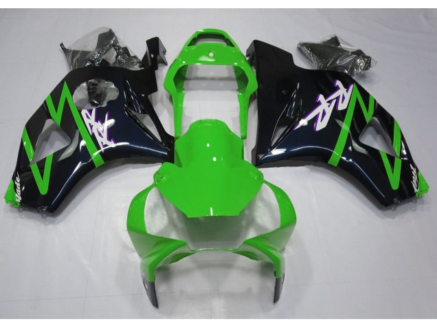 02-03 Gloss Black and Green CBR954RR Fairings