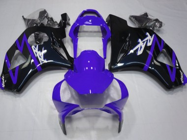 02-03 Gloss Black and Purple CBR954RR Fairings