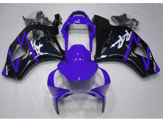 02-03 Gloss Black and Purple CBR954RR Fairings