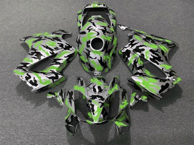 02-12 Green Camo VFR800 Fairings