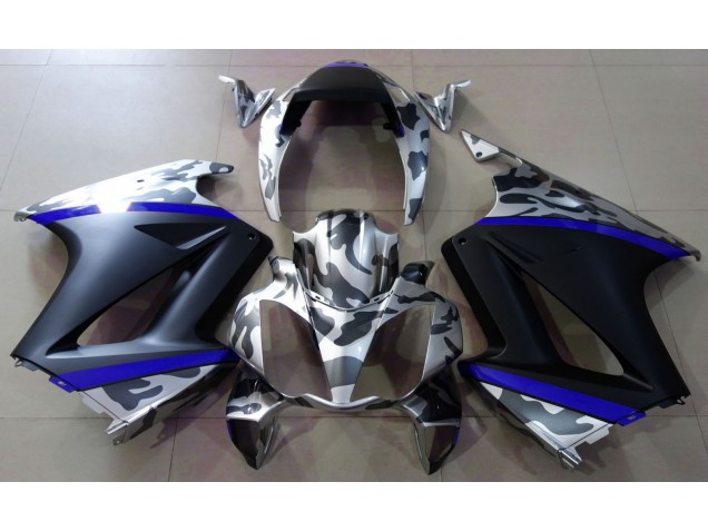 02-12 Grey Camouflage & Blue VFR800 Fairings