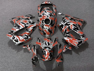 02-12 Red Camo VFR800 Fairings