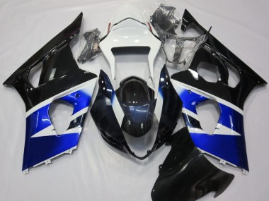 03-04 Black Blue and White GSXR 1000 Fairings