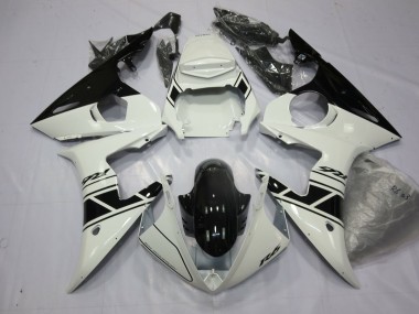 03-04 Black and White R6 Fairings