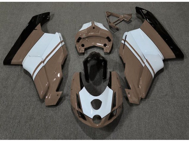 03-04 Gloss Brown & White Ducati 749 999 Fairings