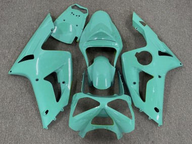 03-04 Gloss Cyan Plain ZX6R Fairings