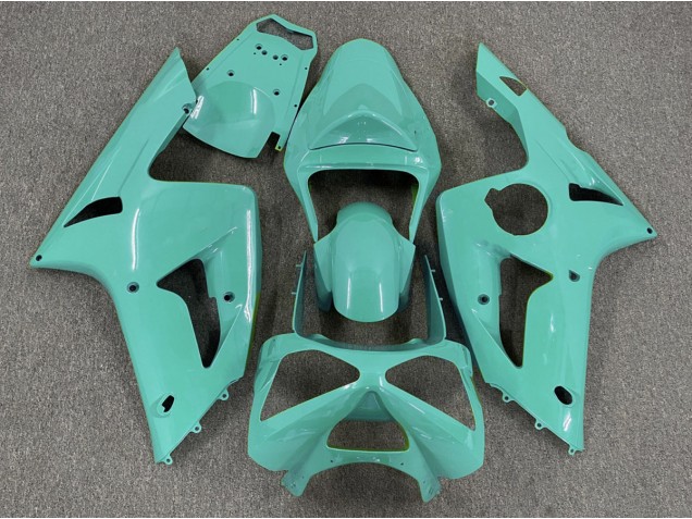 03-04 Gloss Cyan Plain ZX6R Fairings