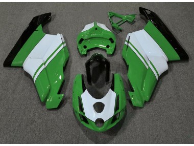 03-04 Gloss Green & White Ducati 749 999 Fairings