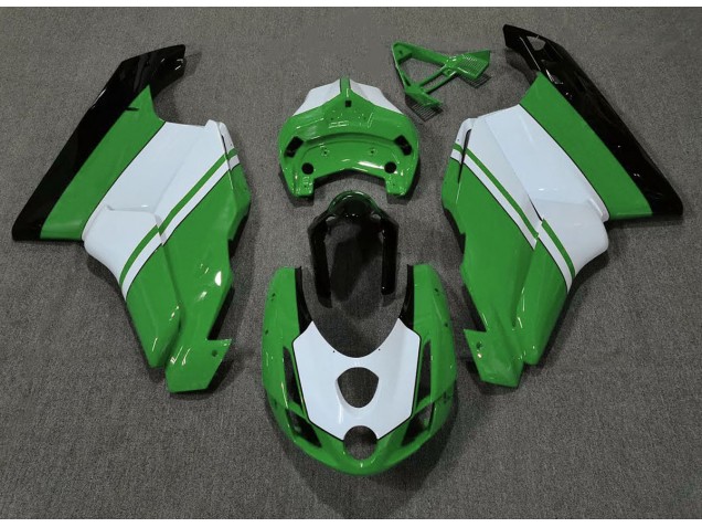 03-04 Gloss Green & White Ducati 749 999 Fairings