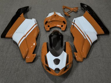 03-04 Gloss Orange & White Ducati 749 999 Fairings