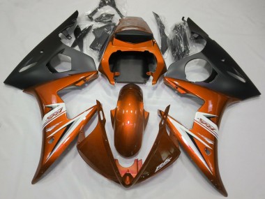 03-04 Gloss Orange & White R6 Fairings