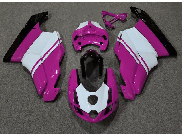 03-04 Gloss Pink & White Ducati 749 999 Fairings