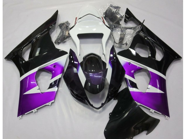 03-04 Gloss Purple and White GSXR 1000 Fairings