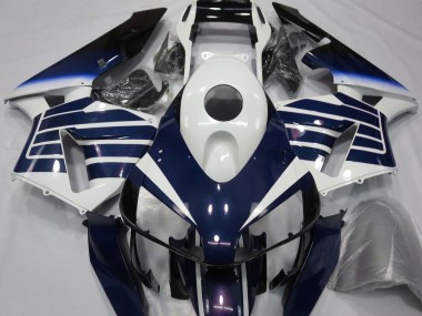 03-04 Gloss White & Blue Fade CBR600RR Fairings