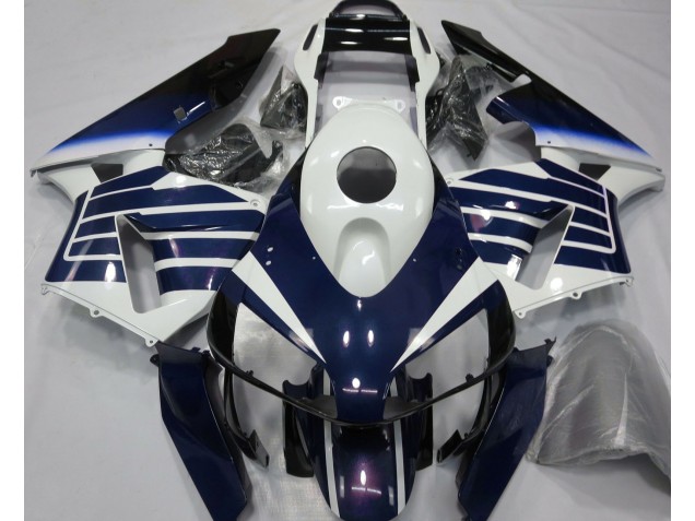 03-04 Gloss White & Blue Fade CBR600RR Fairings