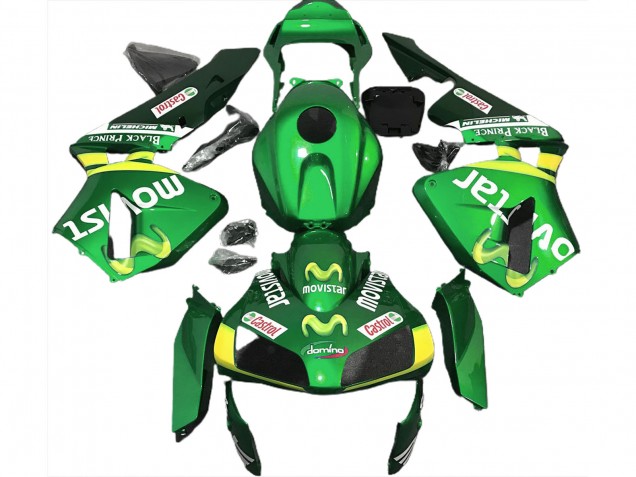 03-04 Green Movistar CBR600RR Fairings