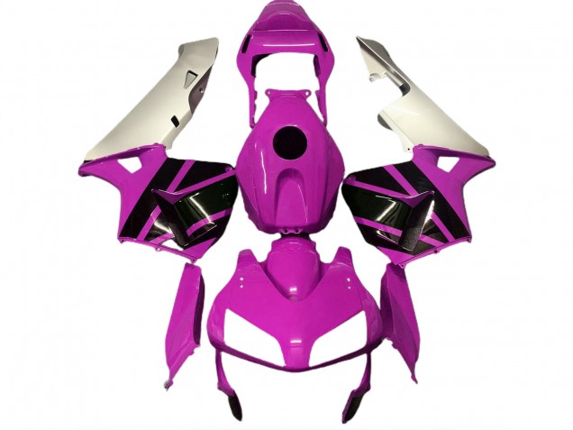 03-04 Hot Pink & Matte Silver CBR600RR Fairings