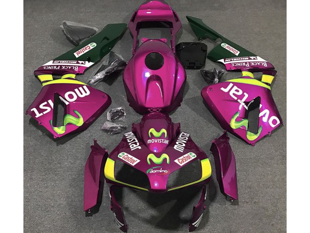 03-04 Hot Pink Movistar CBR600RR Fairings