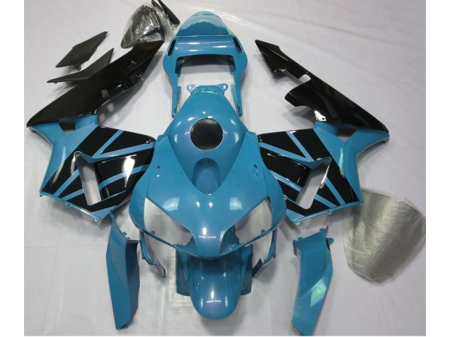 03-04 Light Blue & Gloss Black CBR600RR Fairings