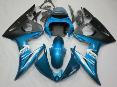 03-04 Light Blue & White R6 Fairings