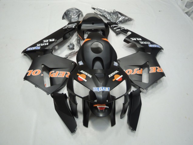 03-04 Matte Black Repsol CBR600RR Fairings