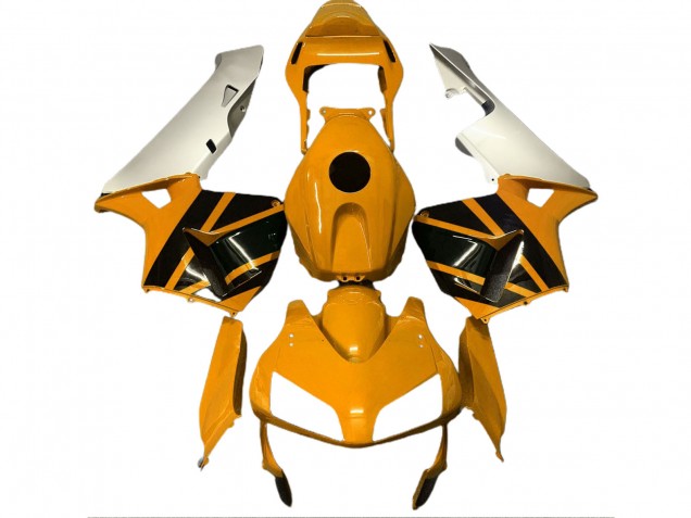 03-04 Mustard Yellow & Matte Silver CBR600RR Fairings