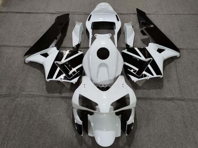 03-04 Pearl White and Black CBR600RR Fairings