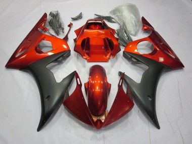 03-04 Red / Orange Matte R6 Fairings