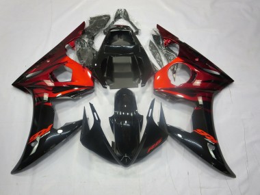 03-04 Red and Black R6 Fairings