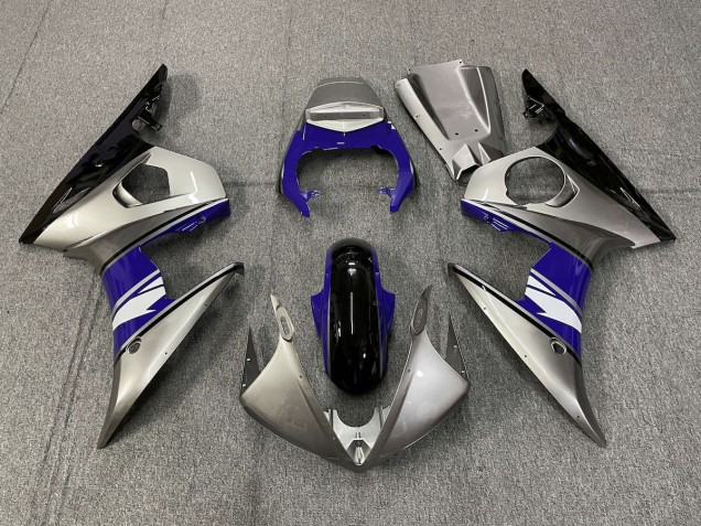 03-04 Silver and Purple style R6 Fairings