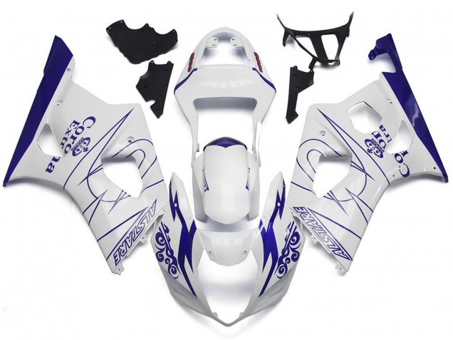 03-04 White Corona Custom Style GSXR 1000 Fairings