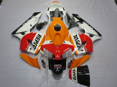 03-04 White Orange Repsol CBR600RR Fairings