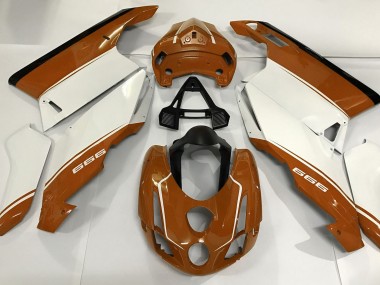 03-04 White Orange and Black Ducati 749 999 Fairings