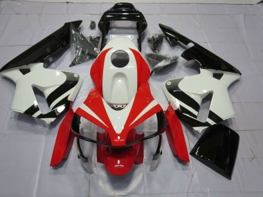 03-04 White Red and Black OEM CBR600RR Fairings