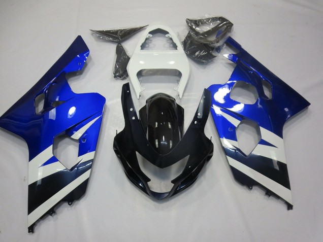 04-05 Blue White and Black GSXR 600-750 Fairings