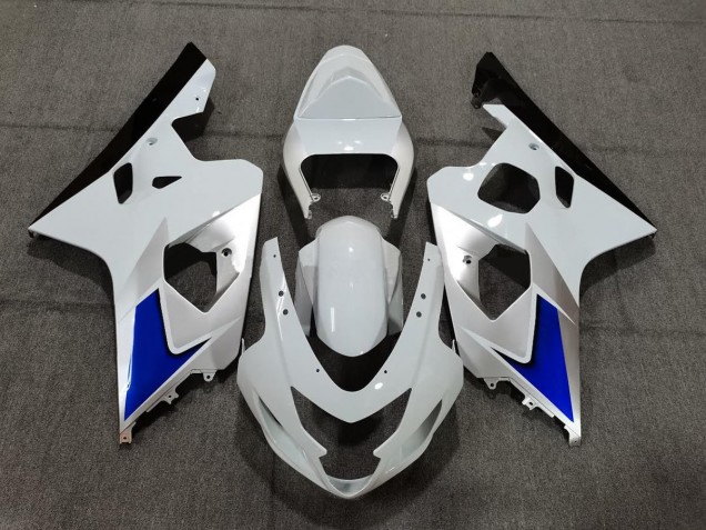 04-05 Blue White and Silver Style GSXR 600-750 Fairings