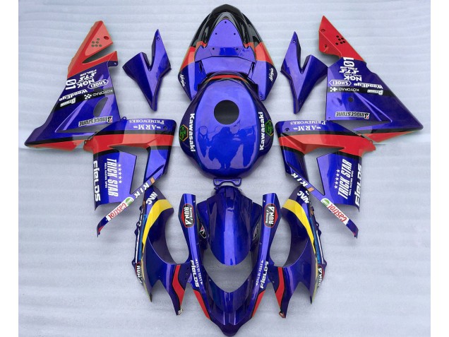 04-05 Blue and Red Trickstar ZX10R Fairings