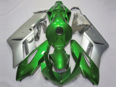 04-05 Gloss Green and Silver CBR1000RR Fairings