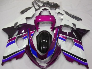 04-05 Gloss Pink and Blue GSXR 600-750 Fairings