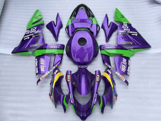 04-05 Green Purple Trick Star ZX10R Fairings