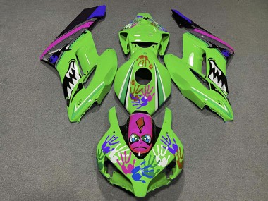 04-05 Green and Purple Shark CBR1000RR Fairings