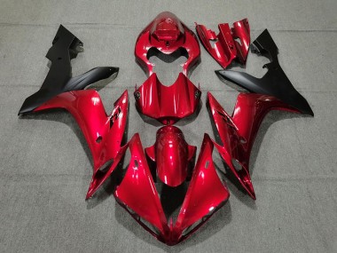 04-06 Candy Red & Black R1 Fairings