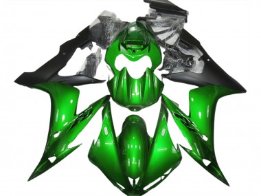 04-06 Gloss Green & Black R1 Fairings